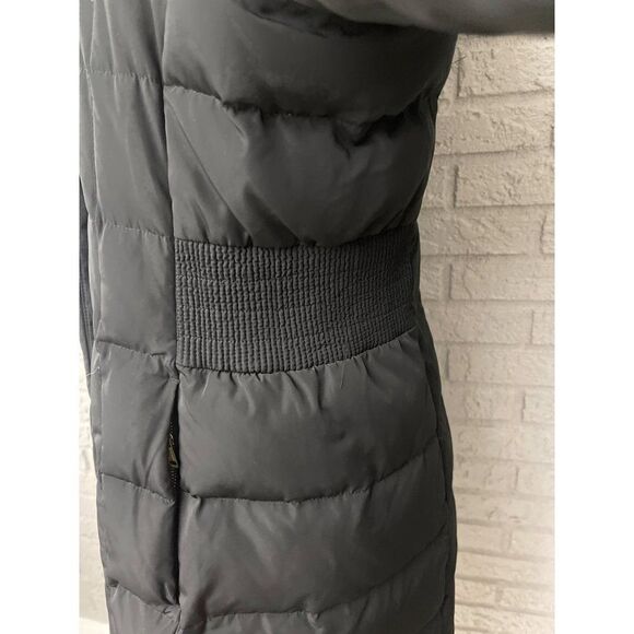 Cole Haan Signature Women Black Down Hooded Puffer Coat Size L - Picture 9 of 15